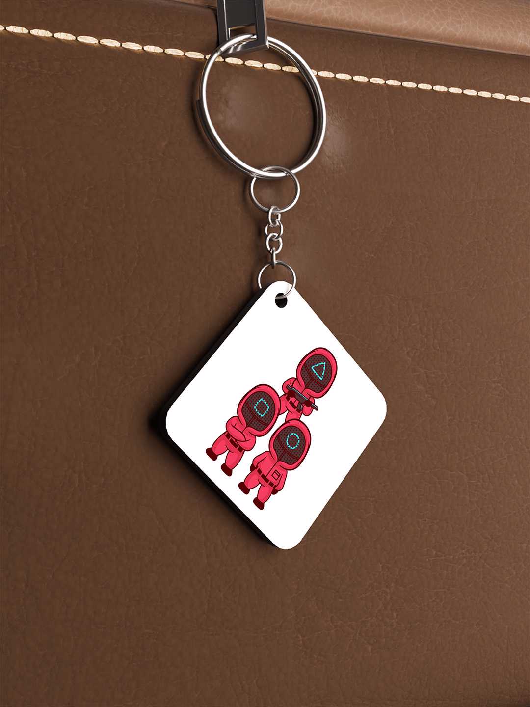 Squid Art Graphic Keychain