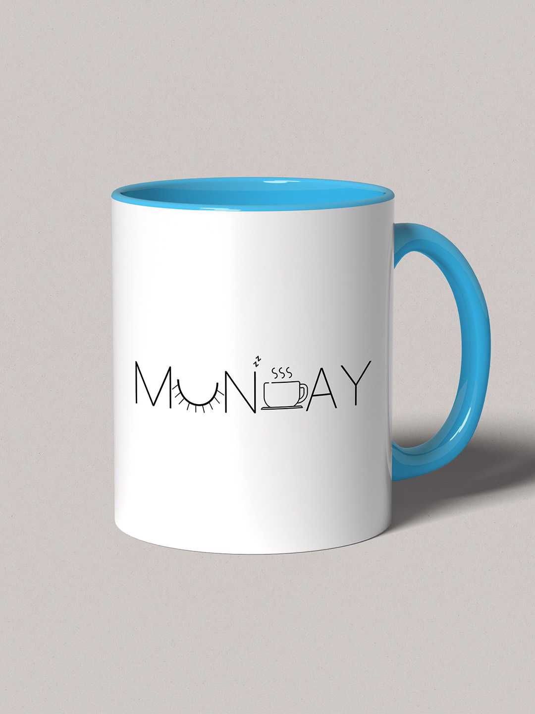 MONDAY Graphic Printed Ceramic Mug