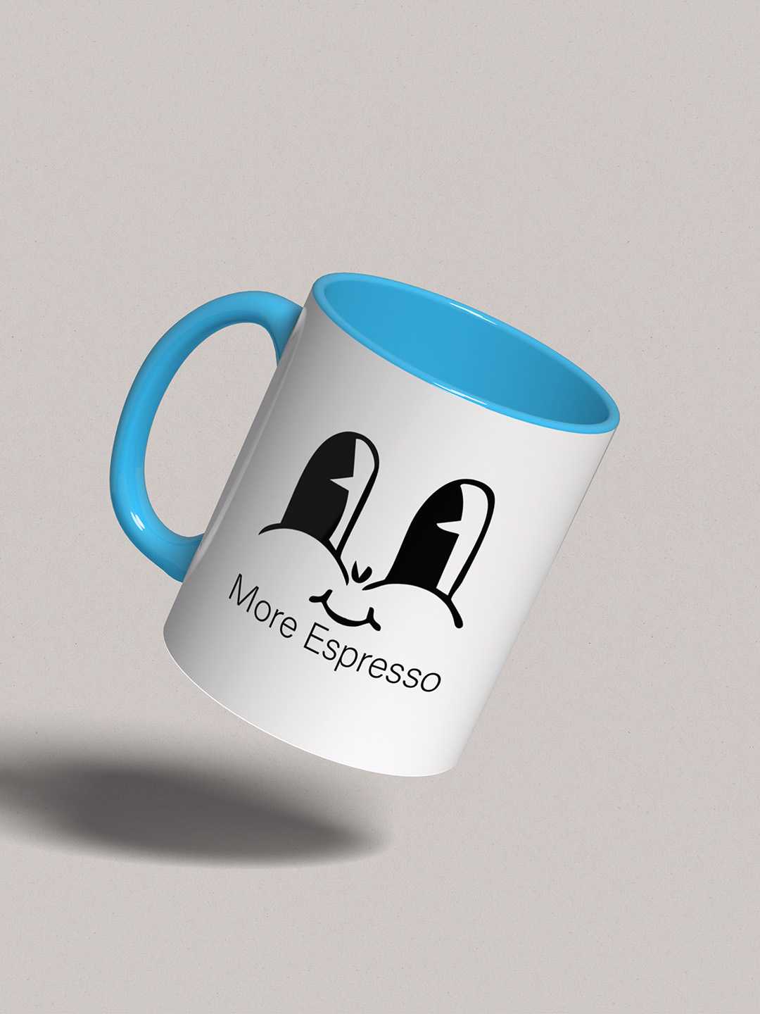 MORE ESPRESSO Graphic Printed Ceramic Mug