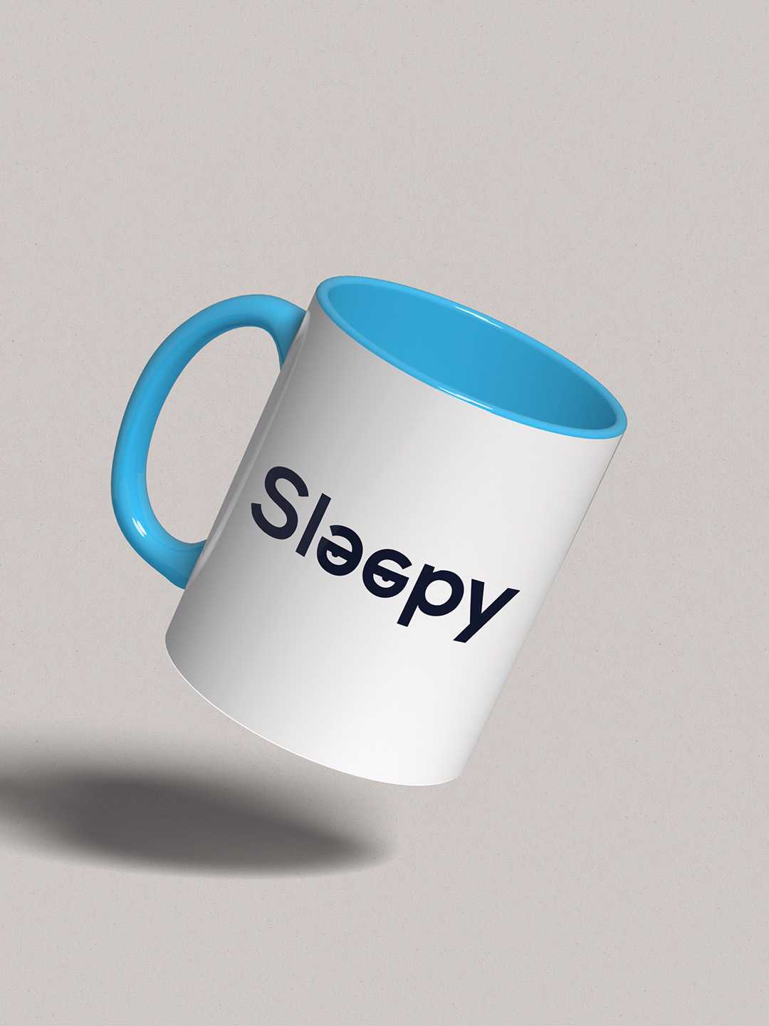 SLEEPY Graphic Printed Ceramic Mug