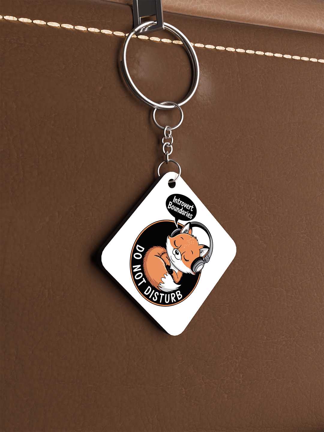DND Fox Graphic Keychain