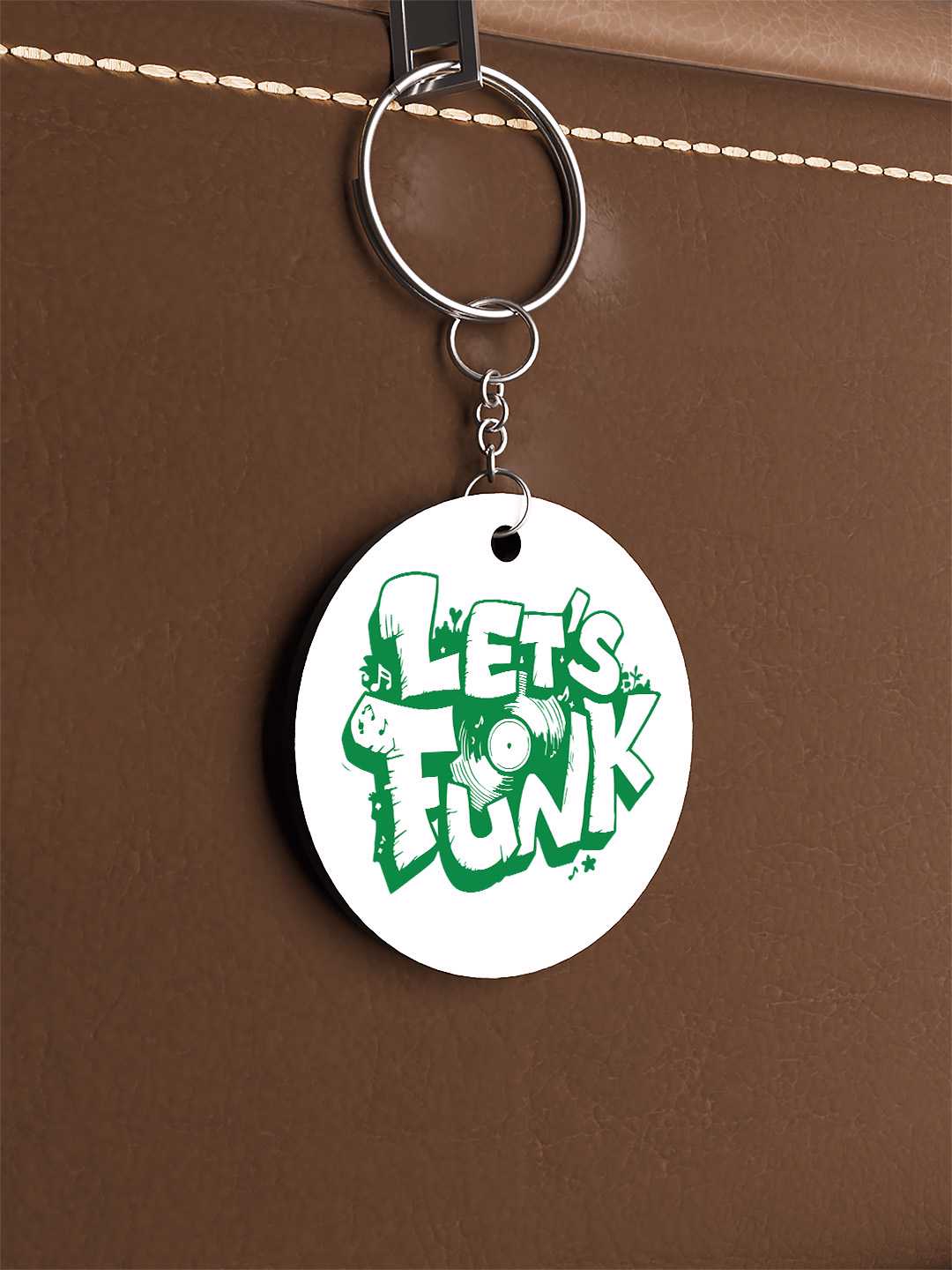 Lets Funk Graphic Keychain
