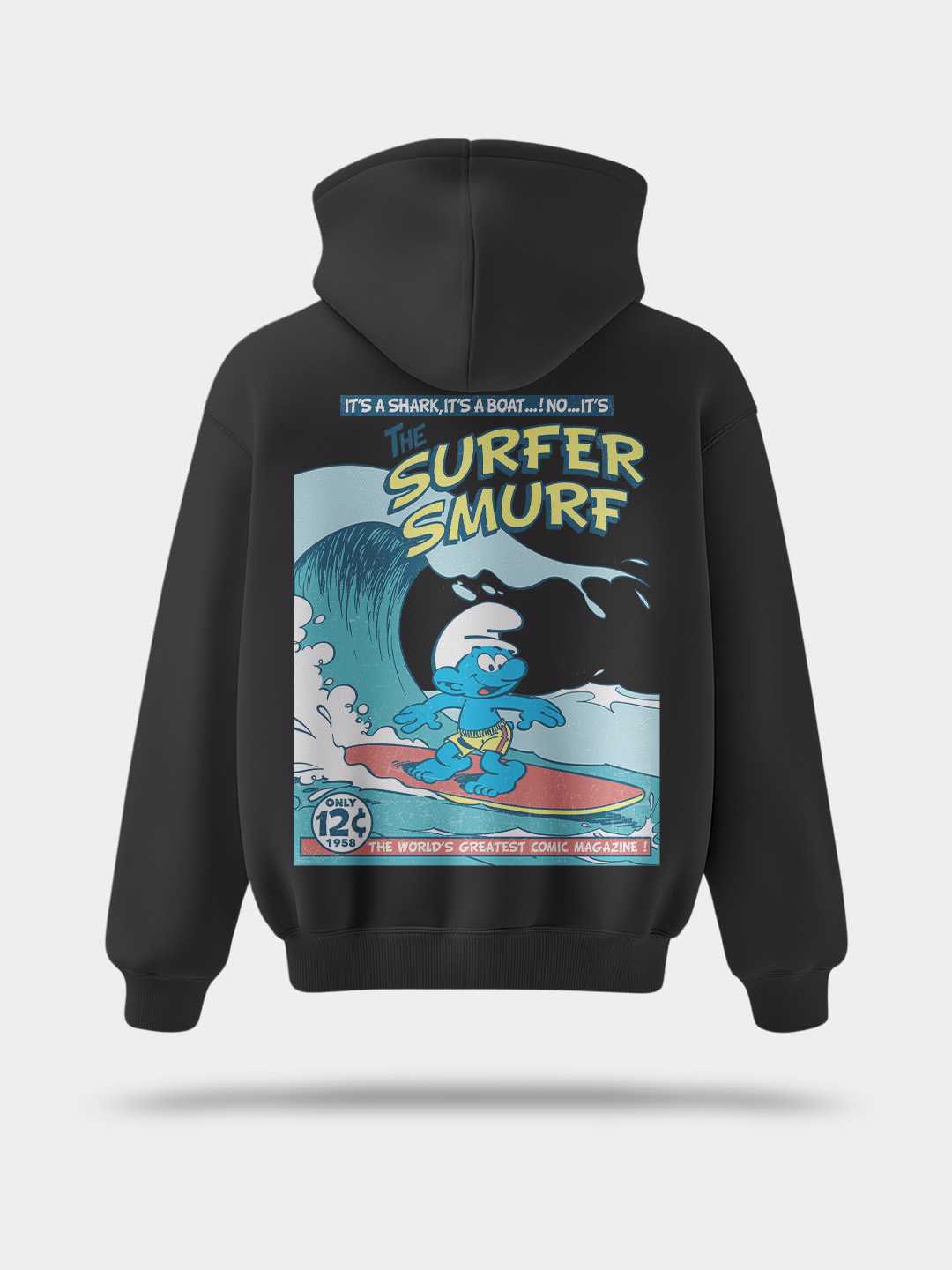 Surfer Smurfs Pullover Hoodie