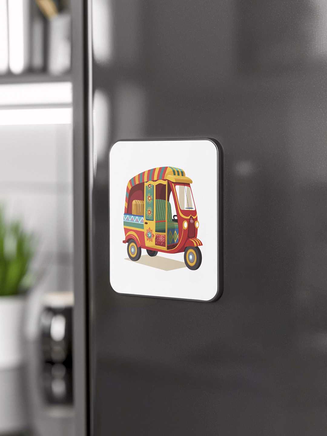 Indian Auto Graphic Fridge Magnet
