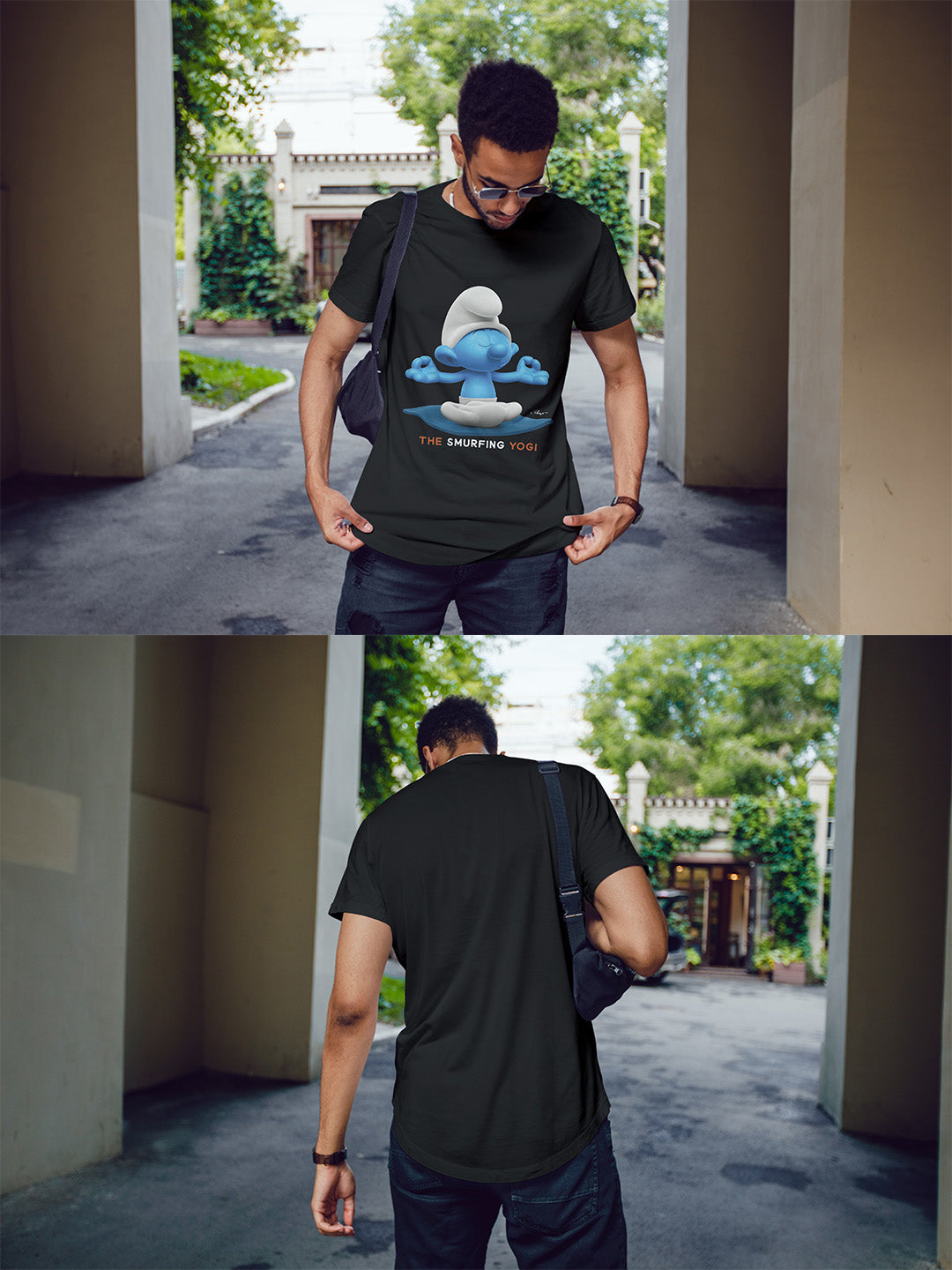 The Smurfing Yogi Regular Graphic Tee