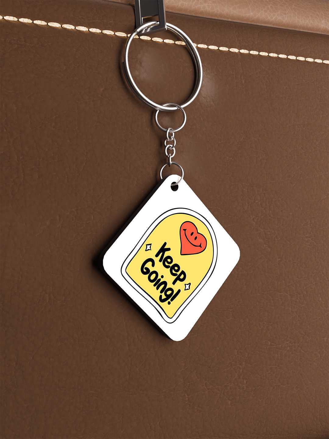 Keep Going Graphic Keychain