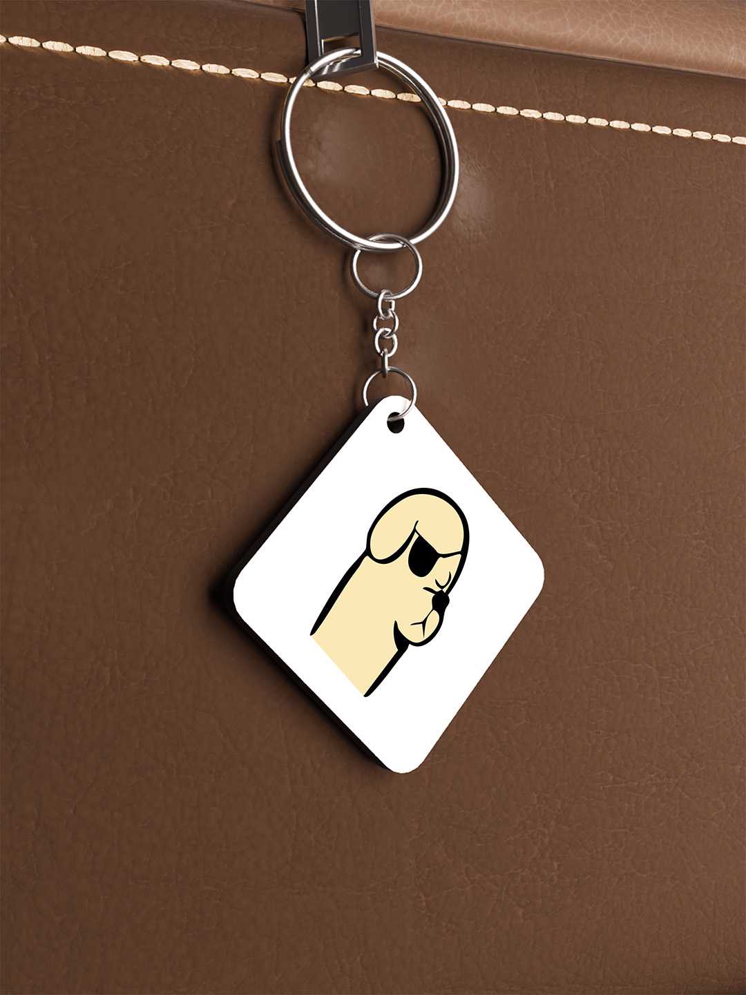 Baddie Dog Graphic Keychain