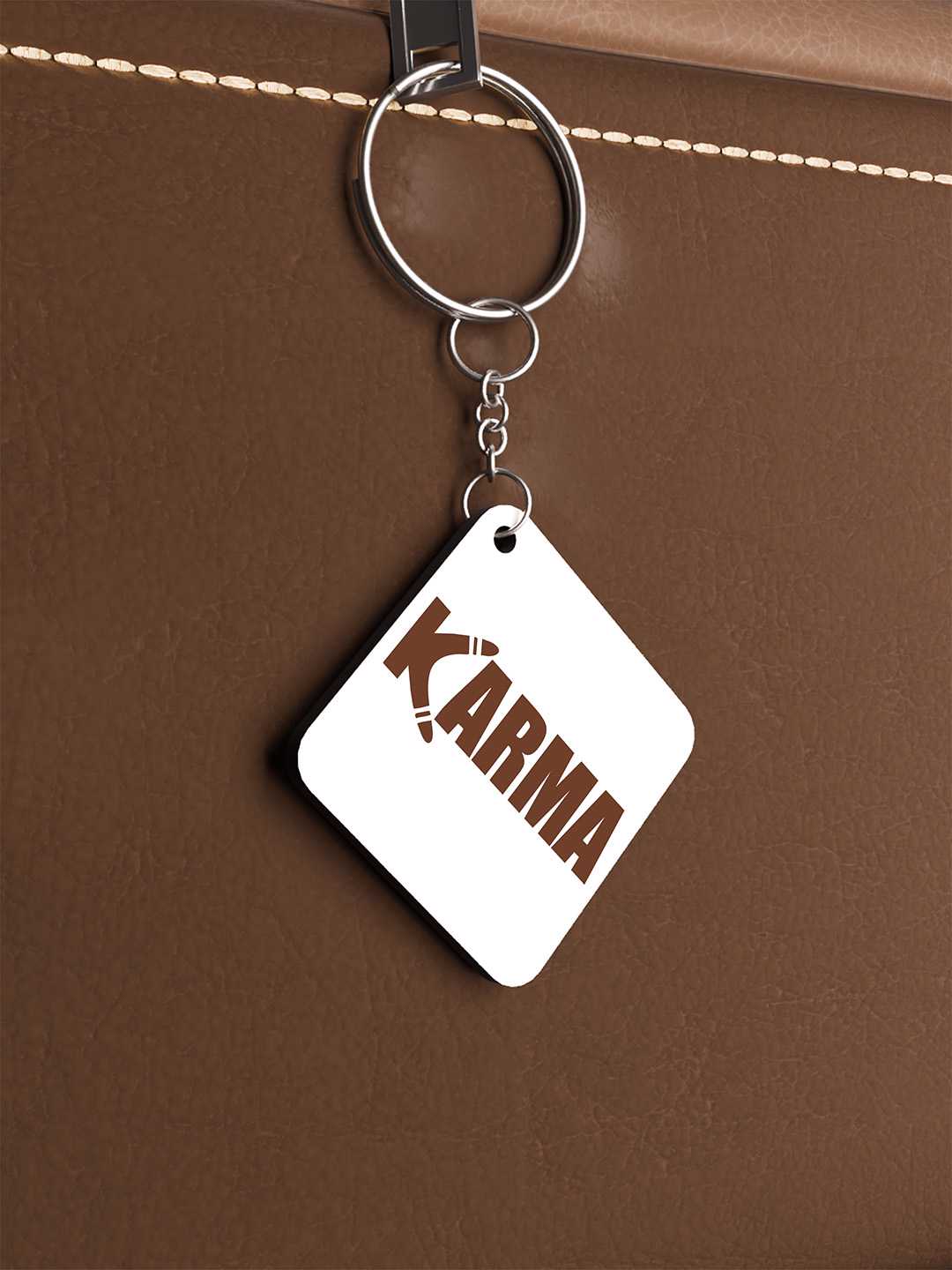 Karma Graphic Keychain