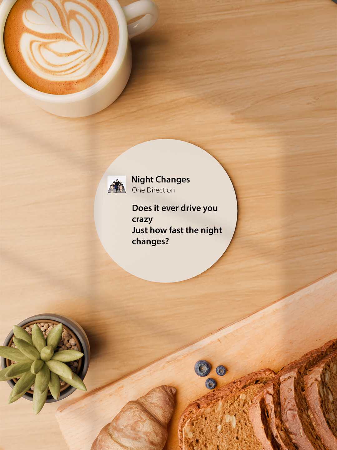 One Direction Graphic Coasters - Pack of 6