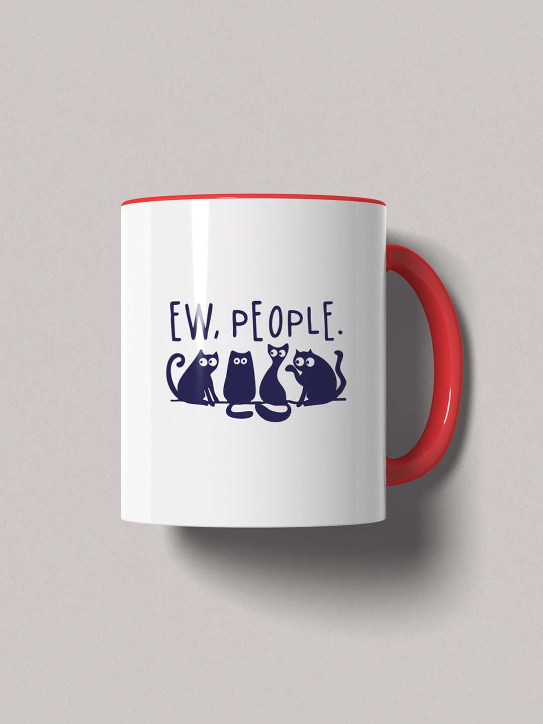 Ew People Graphic Printed Ceramic Mug