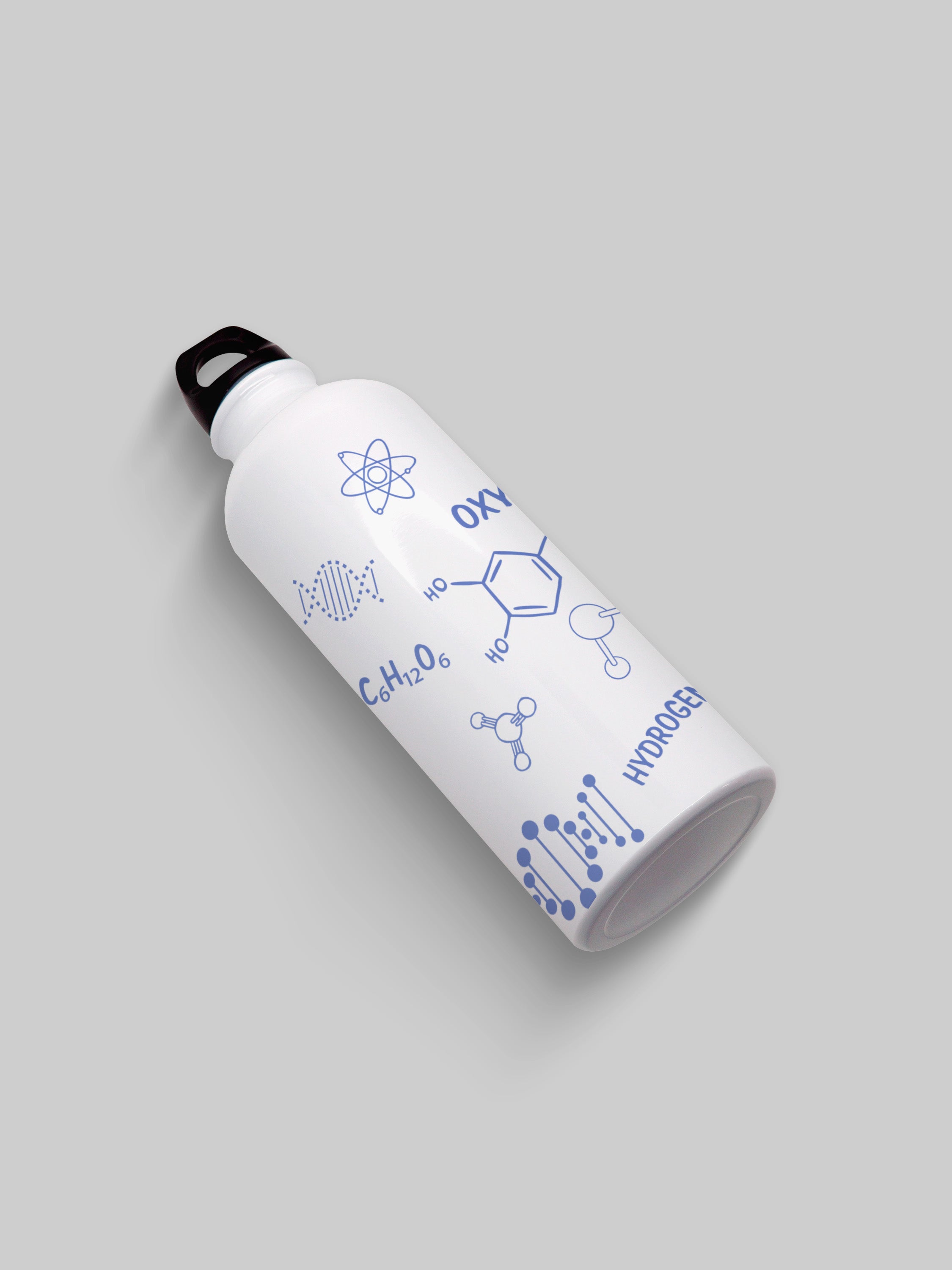 H2O Pattern Graphic Metal Bottle