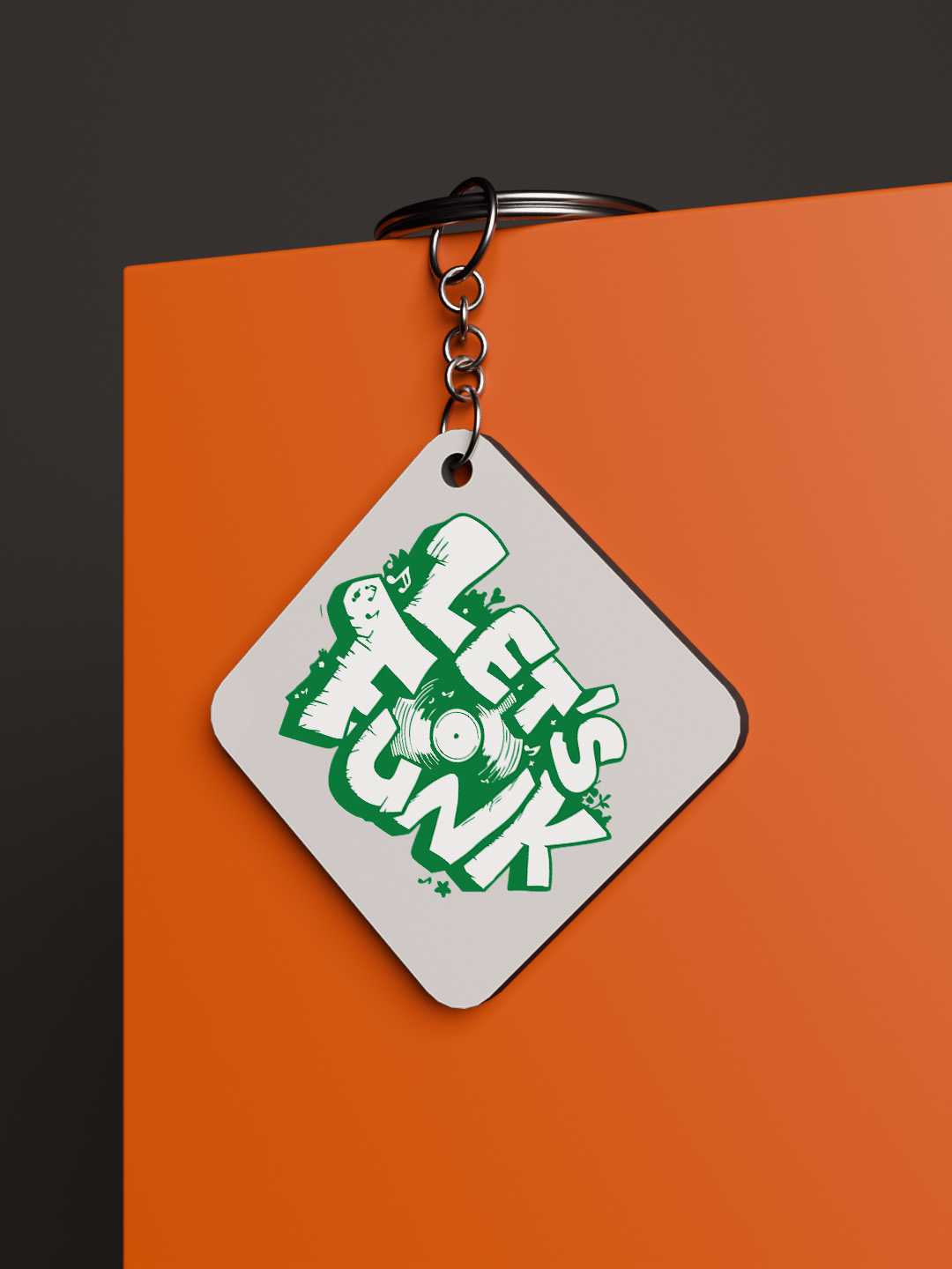 Lets Funk Graphic Keychain