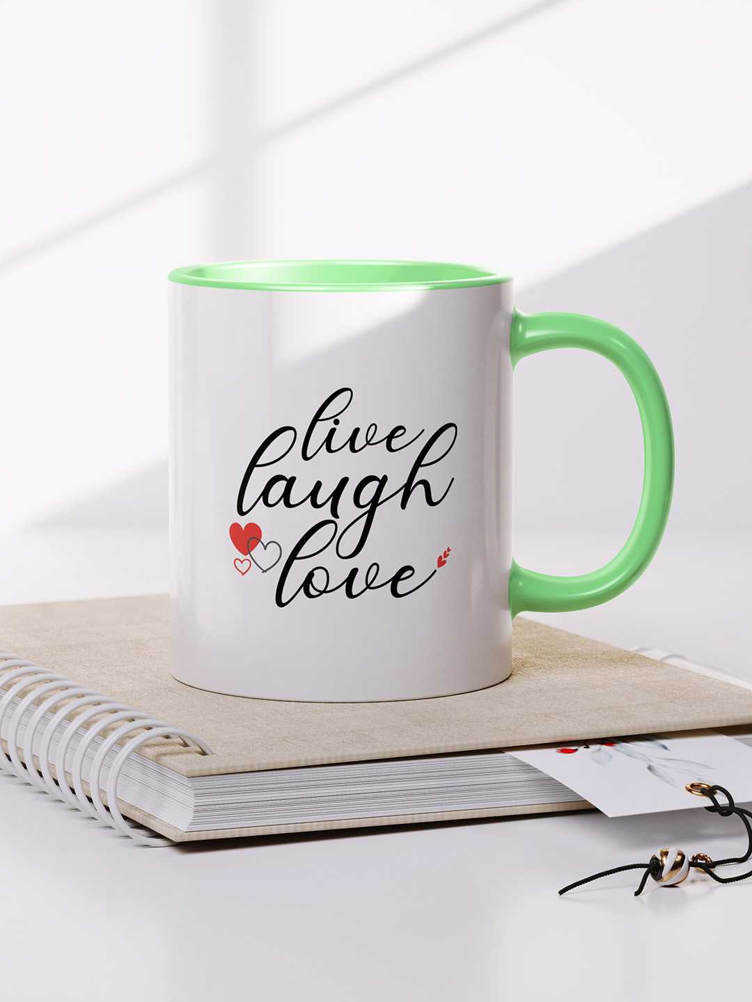 LIVE LAUGH LOVE Graphic Printed Ceramic Mug