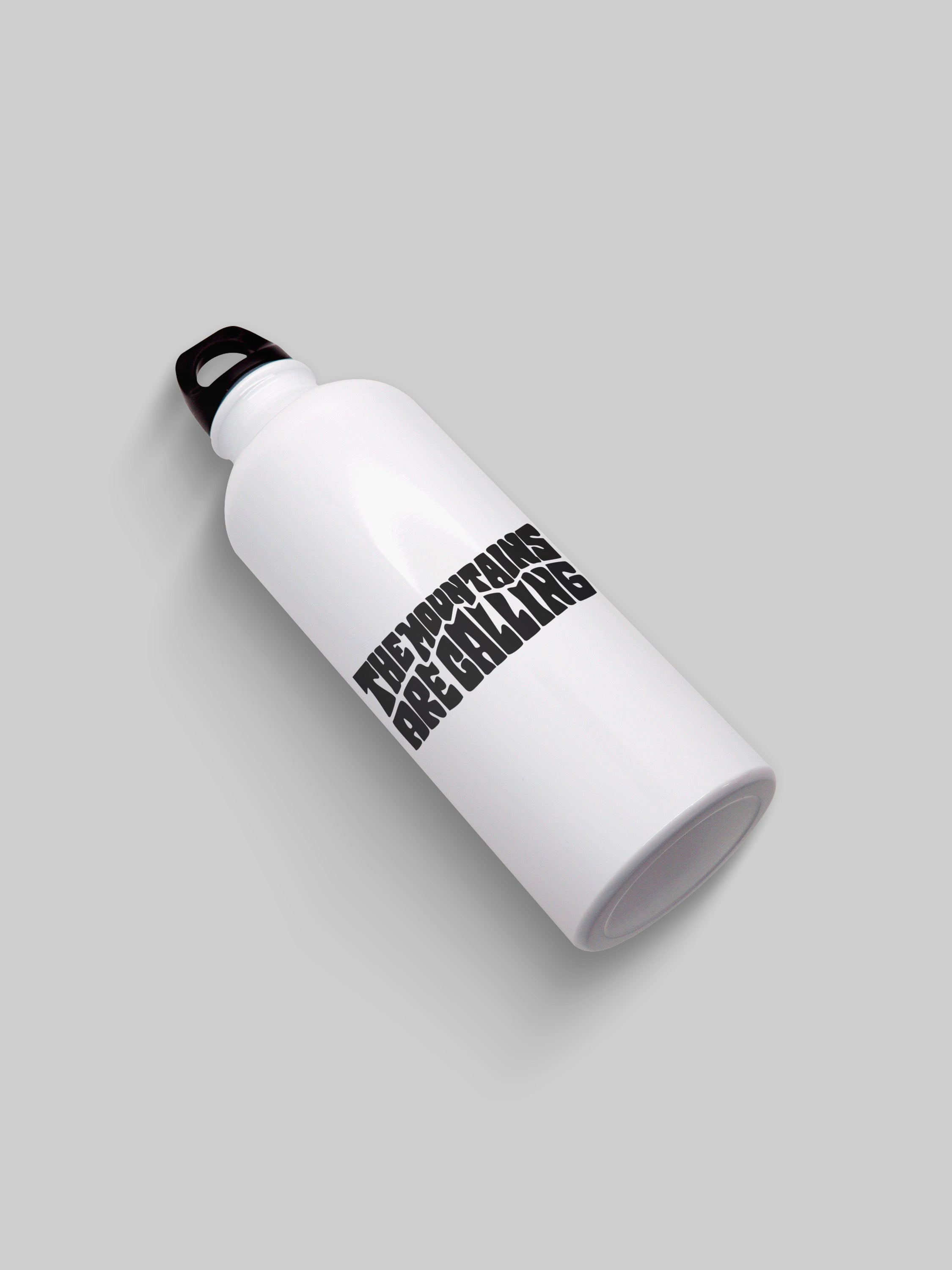 Mountains Calling Graphic Metal Bottle