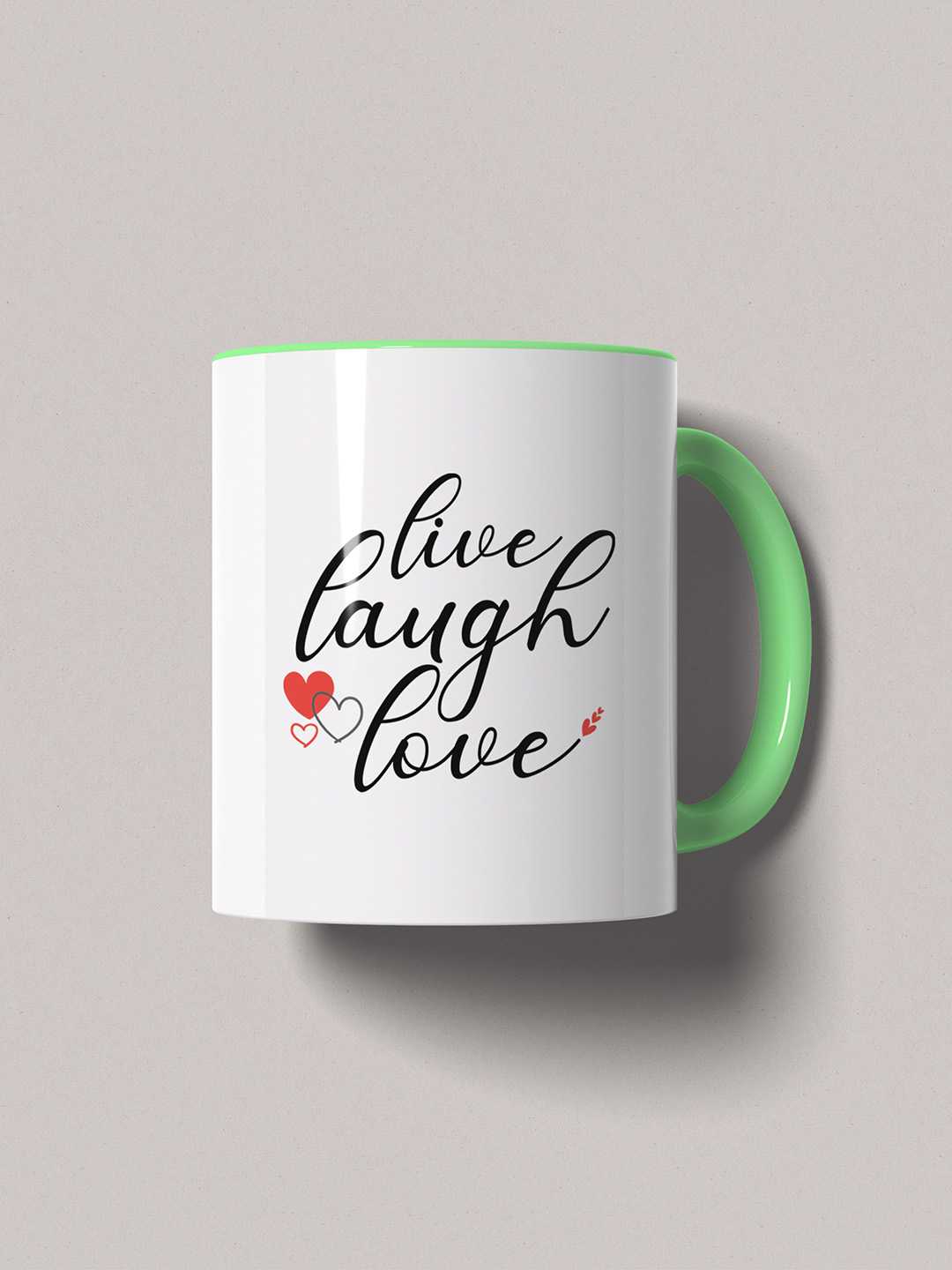 LIVE LAUGH LOVE Graphic Printed Ceramic Mug