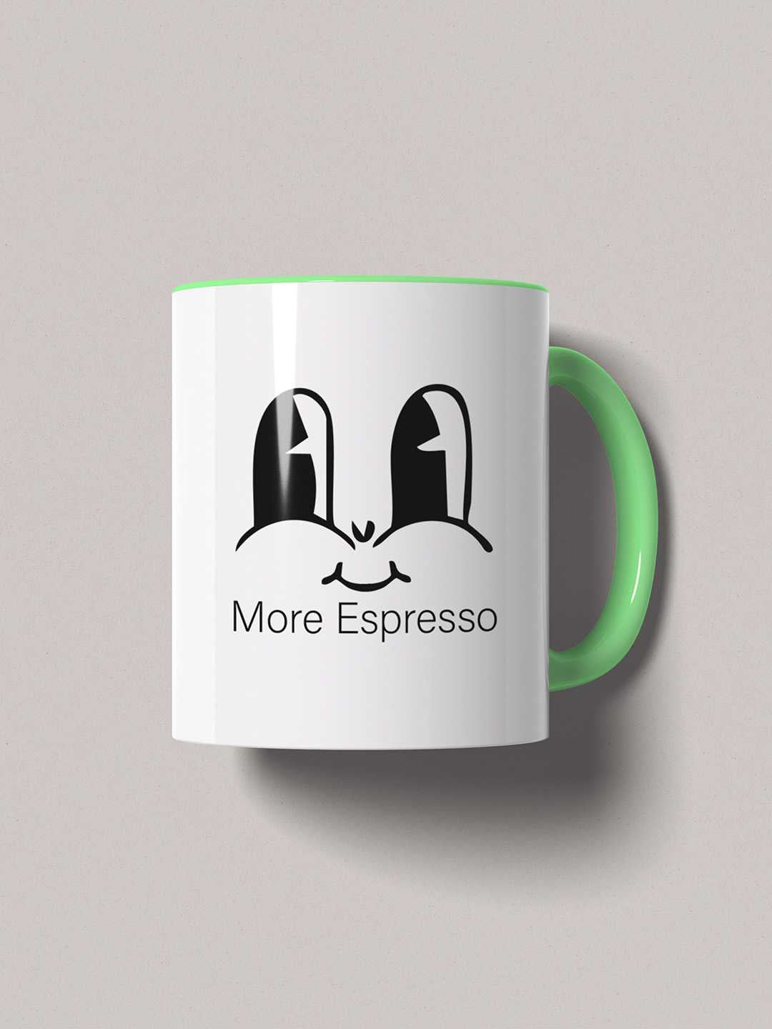 MORE ESPRESSO Graphic Printed Ceramic Mug