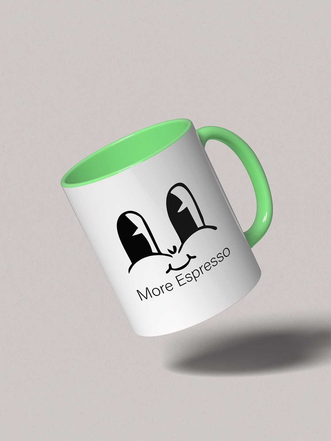 MORE ESPRESSO Graphic Printed Ceramic Mug