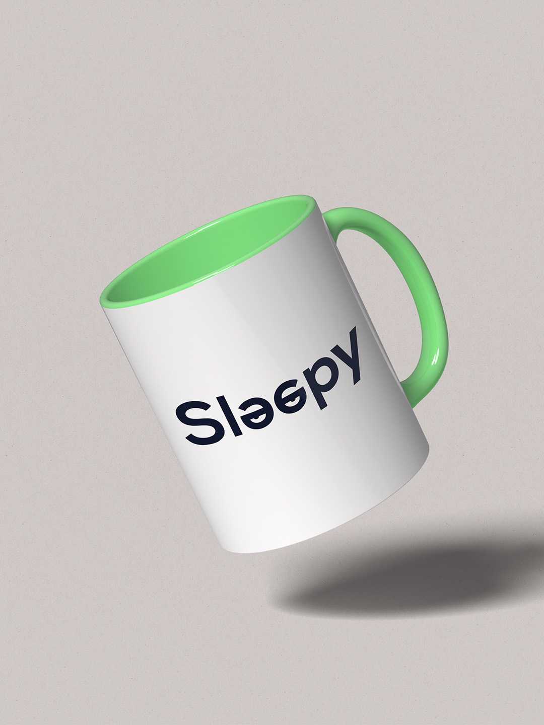 SLEEPY Graphic Printed Ceramic Mug