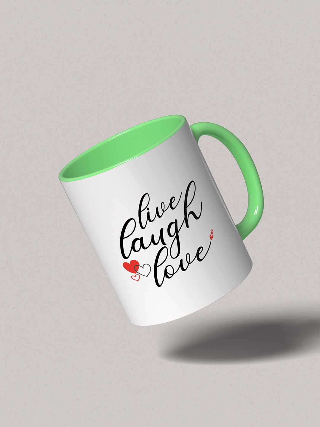 LIVE LAUGH LOVE Graphic Printed Ceramic Mug