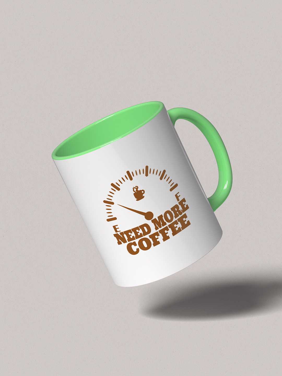 NEED MORE COFFEE Graphic Printed Ceramic Mug