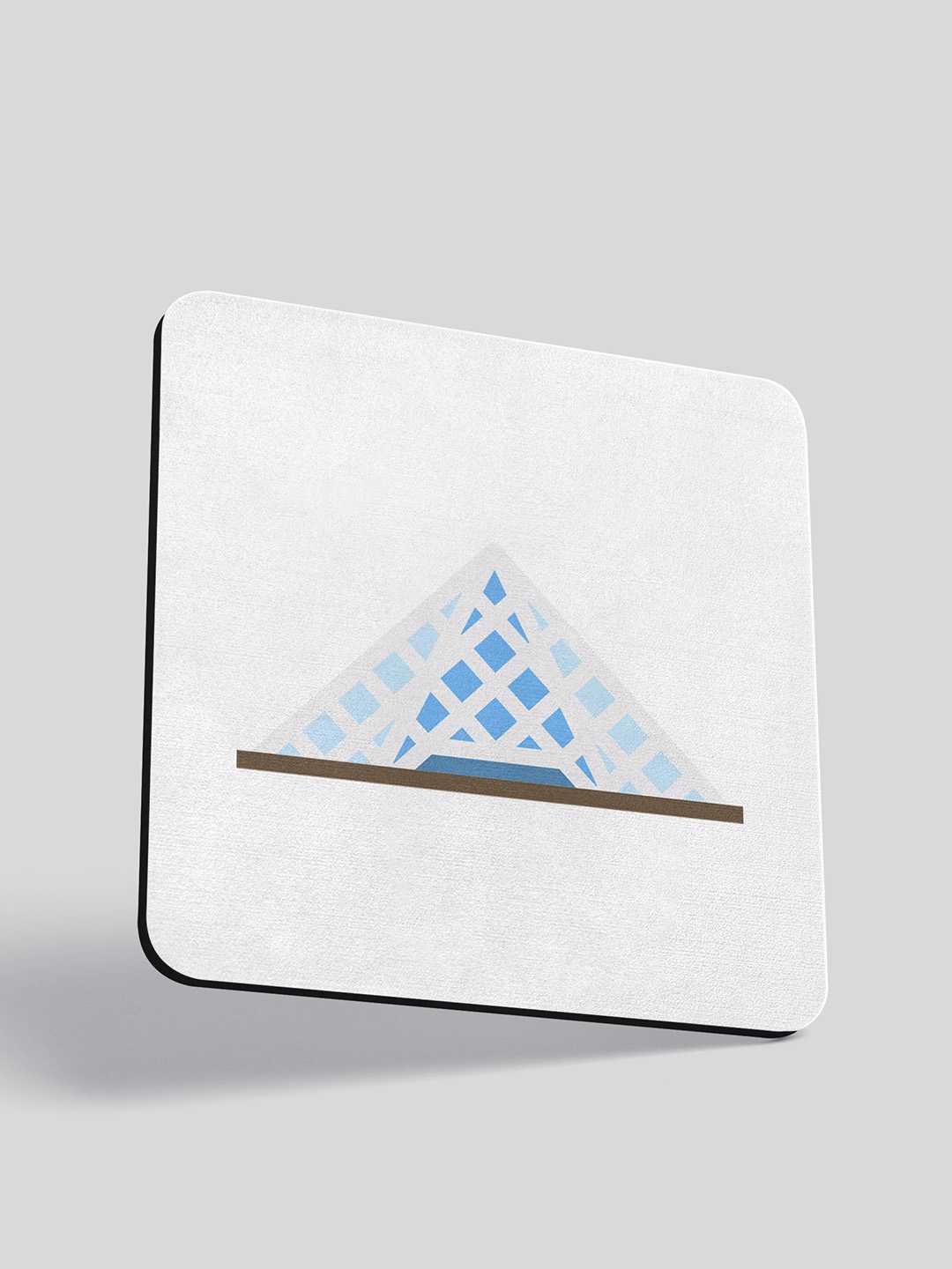 Louvre Pyramid Paris Graphic Fridge Magnet