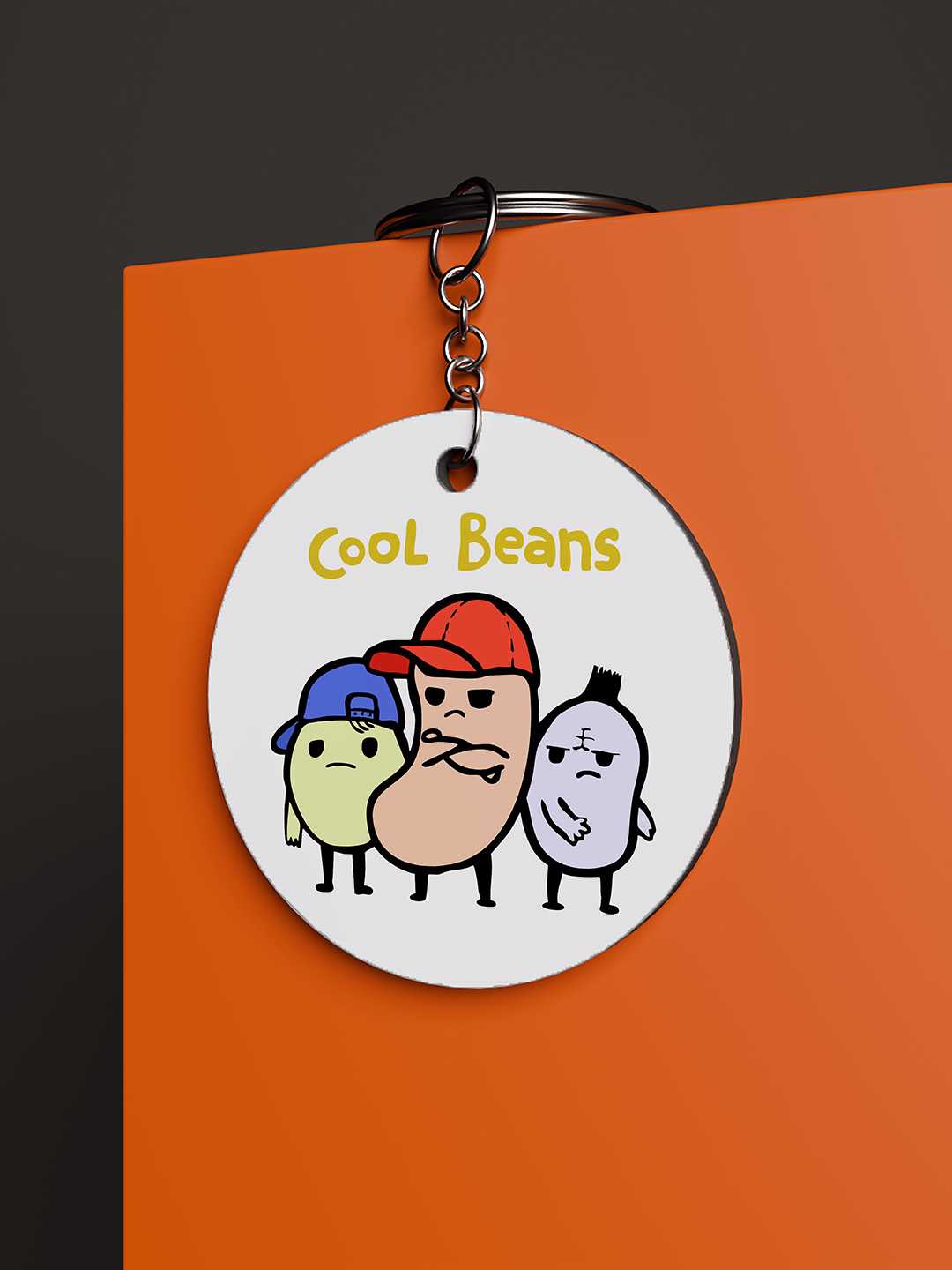 Cool Beans Graphic Keychain