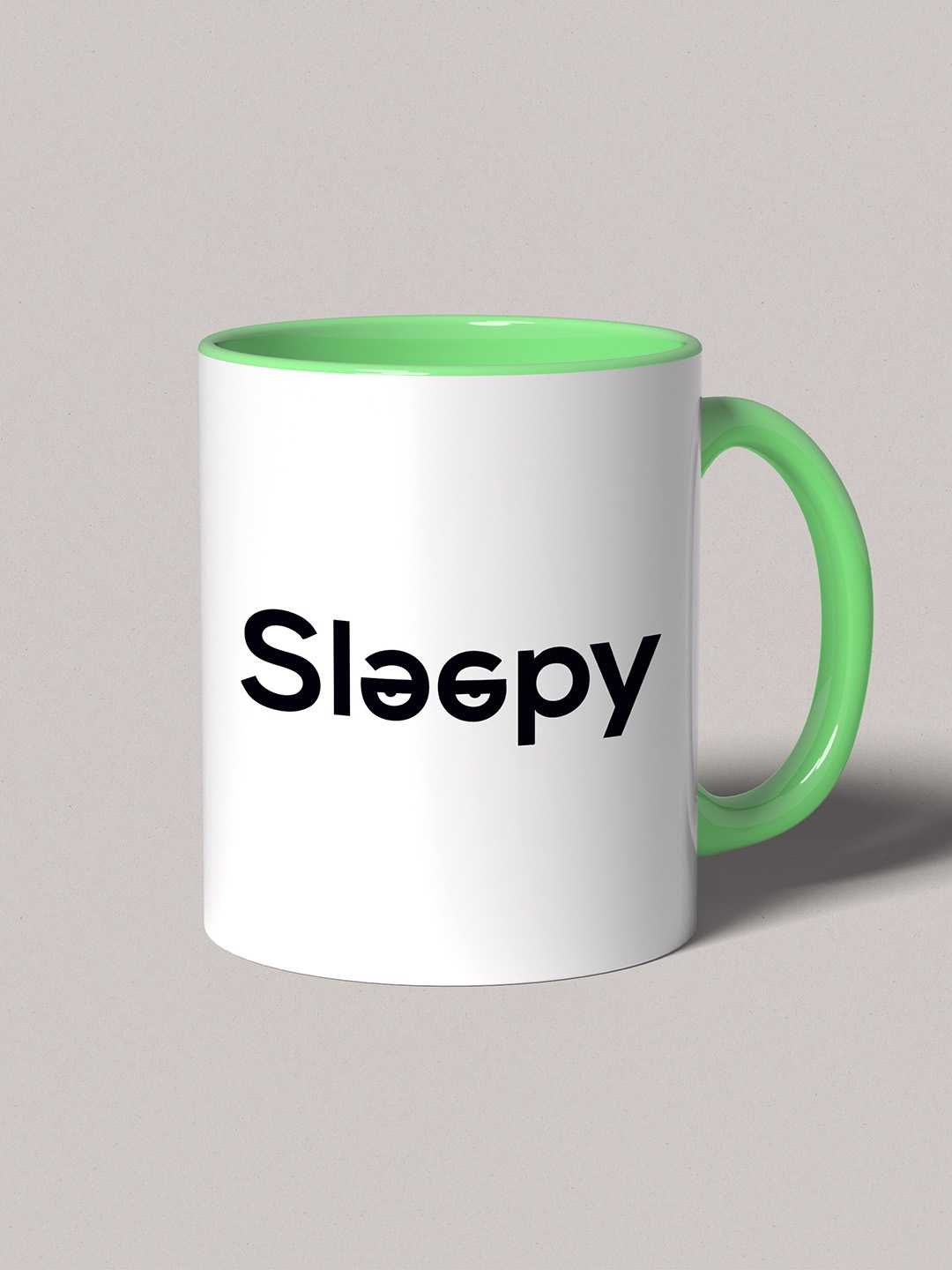 SLEEPY Graphic Printed Ceramic Mug