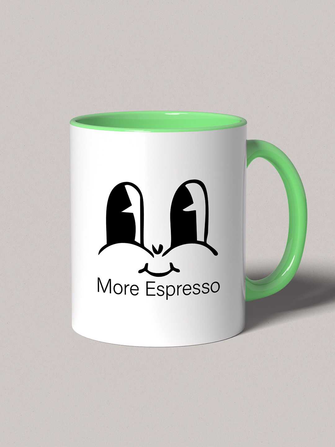 MORE ESPRESSO Graphic Printed Ceramic Mug