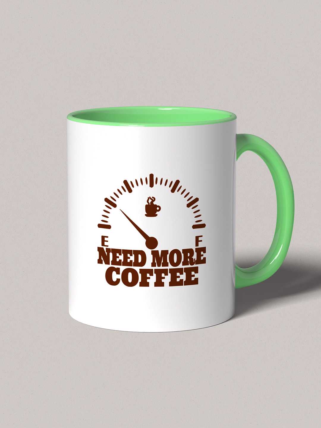 NEED MORE COFFEE Graphic Printed Ceramic Mug