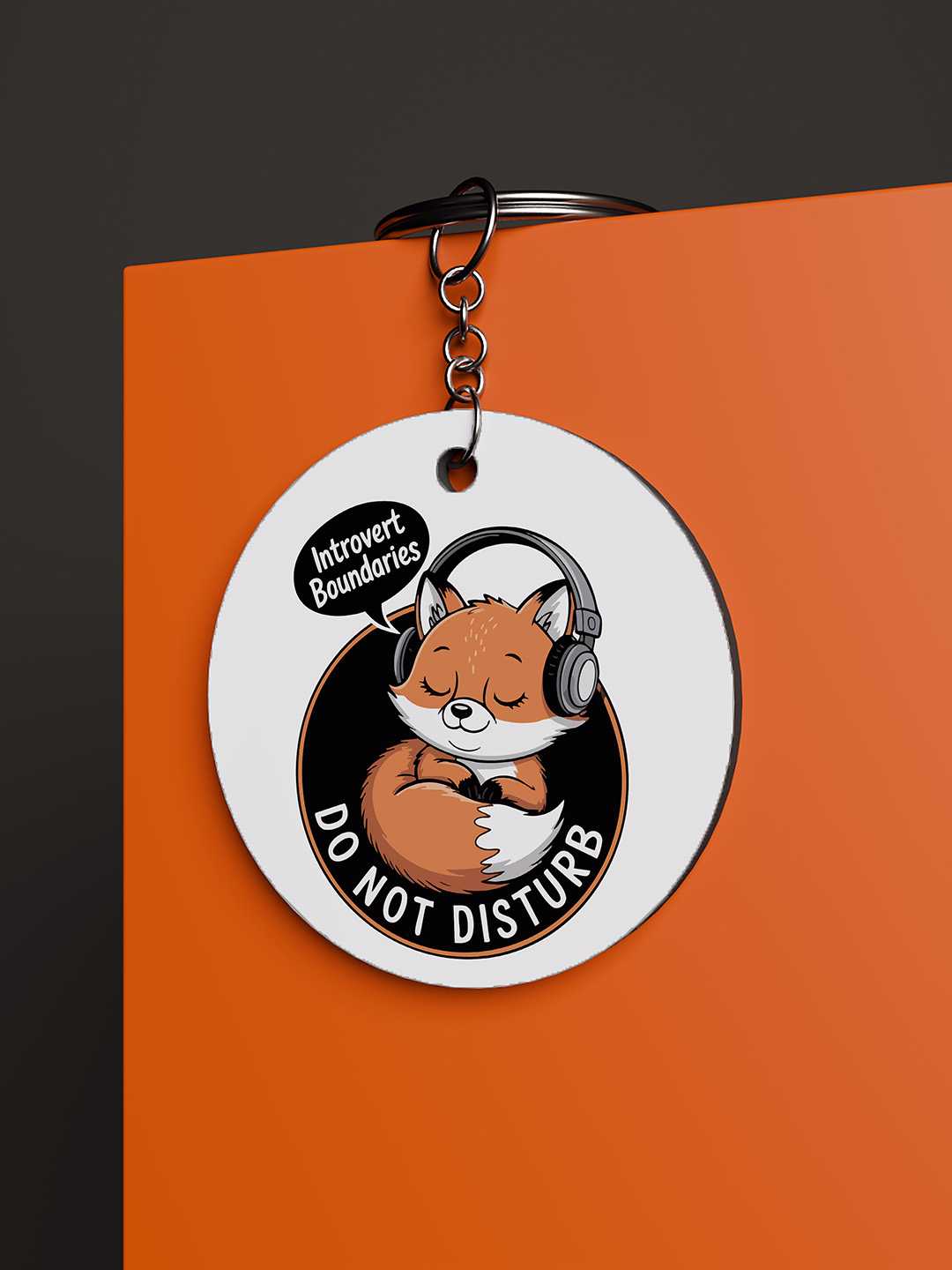 DND Fox Graphic Keychain