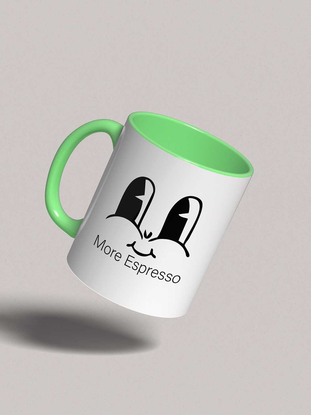 MORE ESPRESSO Graphic Printed Ceramic Mug