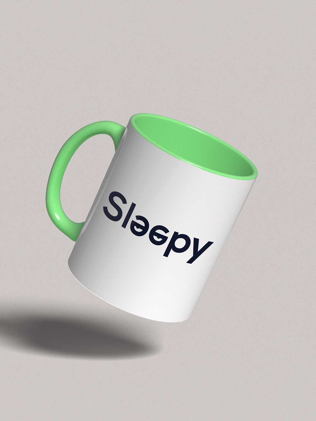 SLEEPY Graphic Printed Ceramic Mug