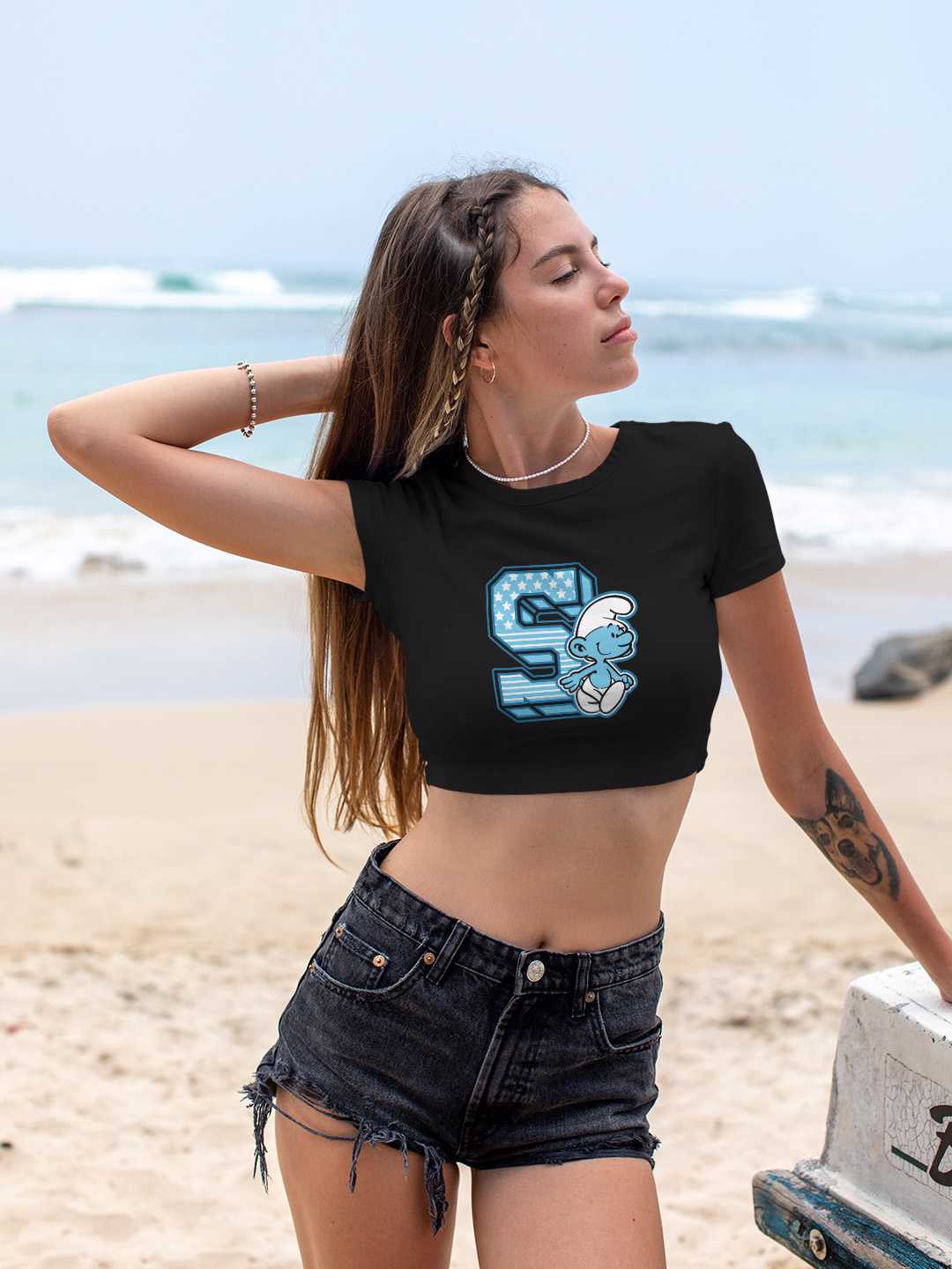 S for Smurf Graphic Baby Tee