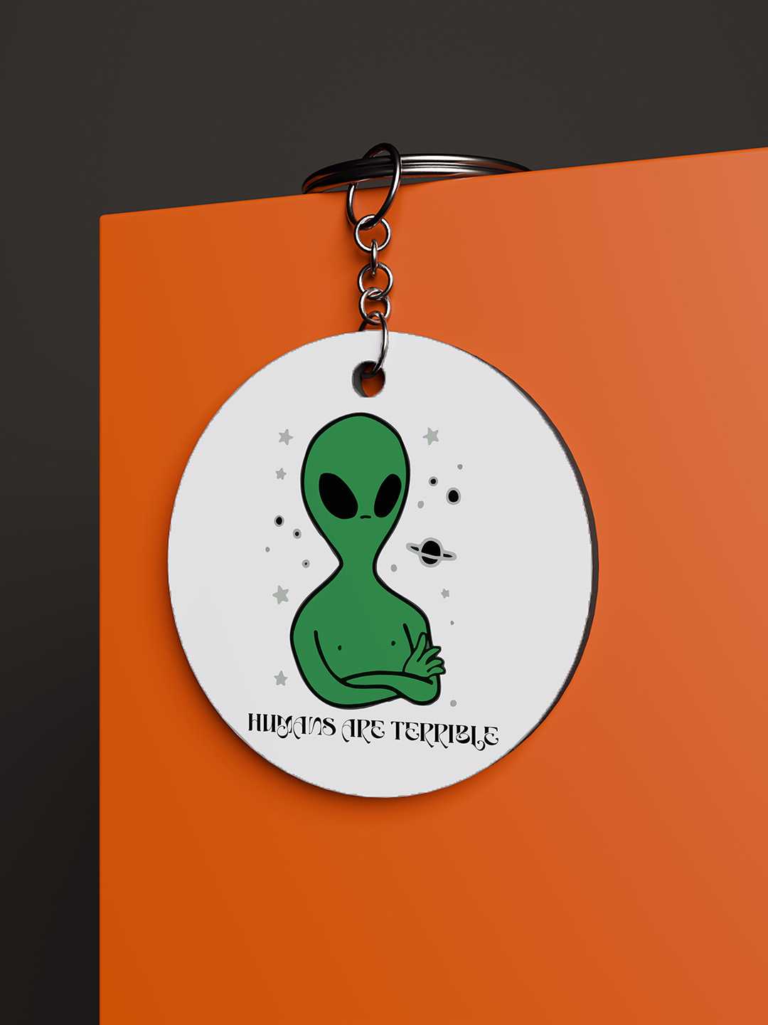 Terrible Human Graphic Keychain