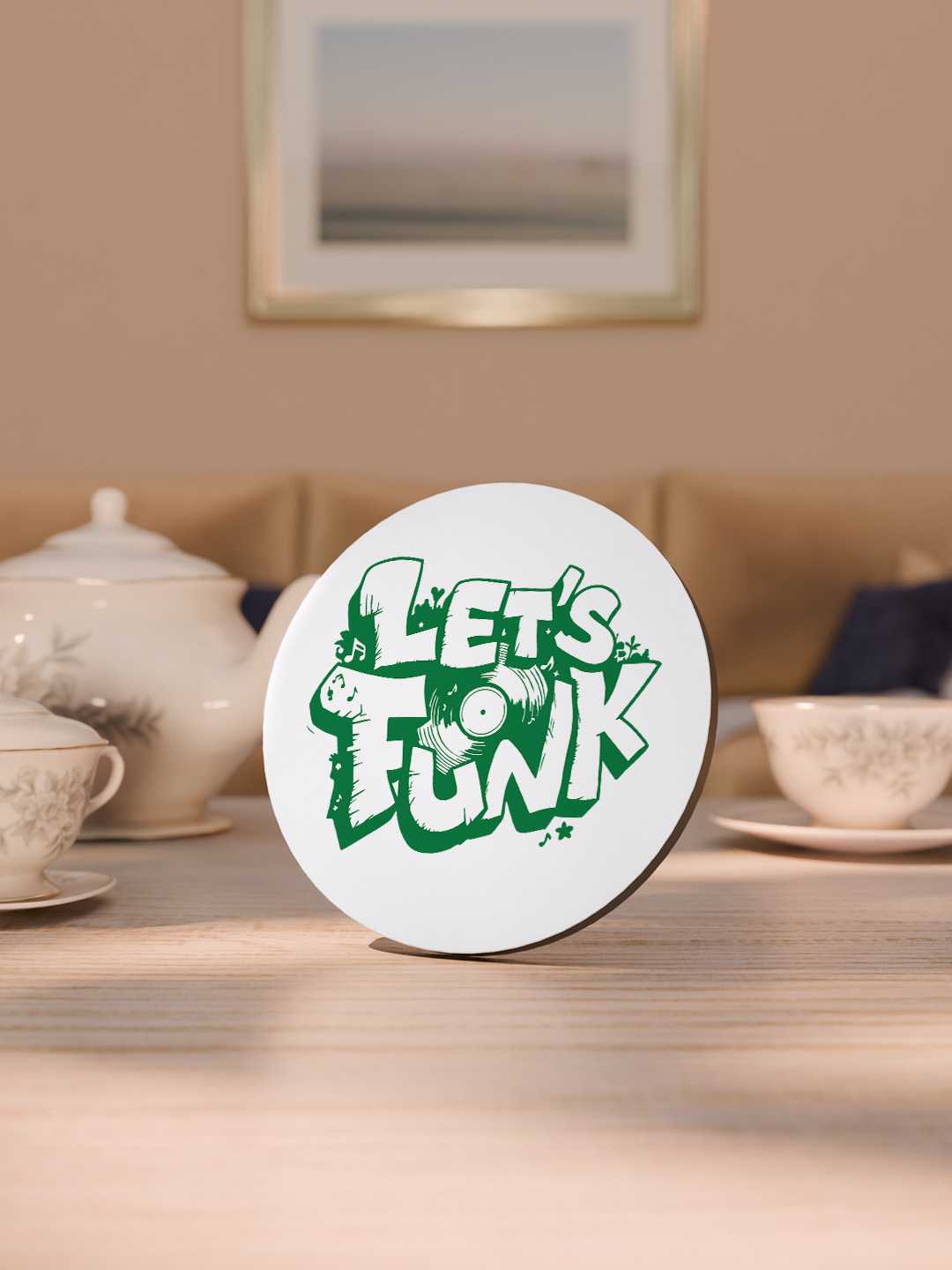 Lets Funk Graphic Coasters - Pack of 6