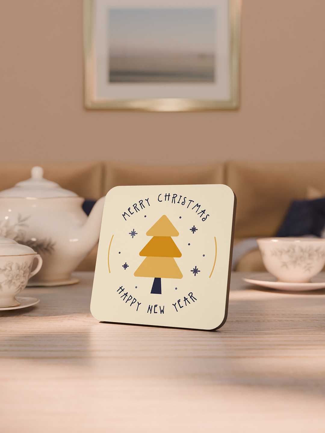 Christmas Graphic Coasters - Pack of 6
