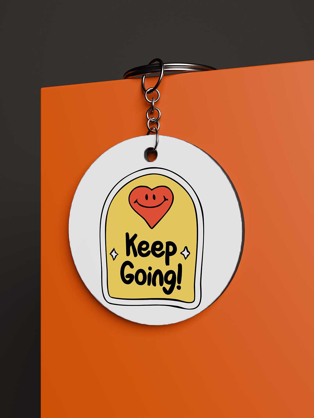 Keep Going Graphic Keychain