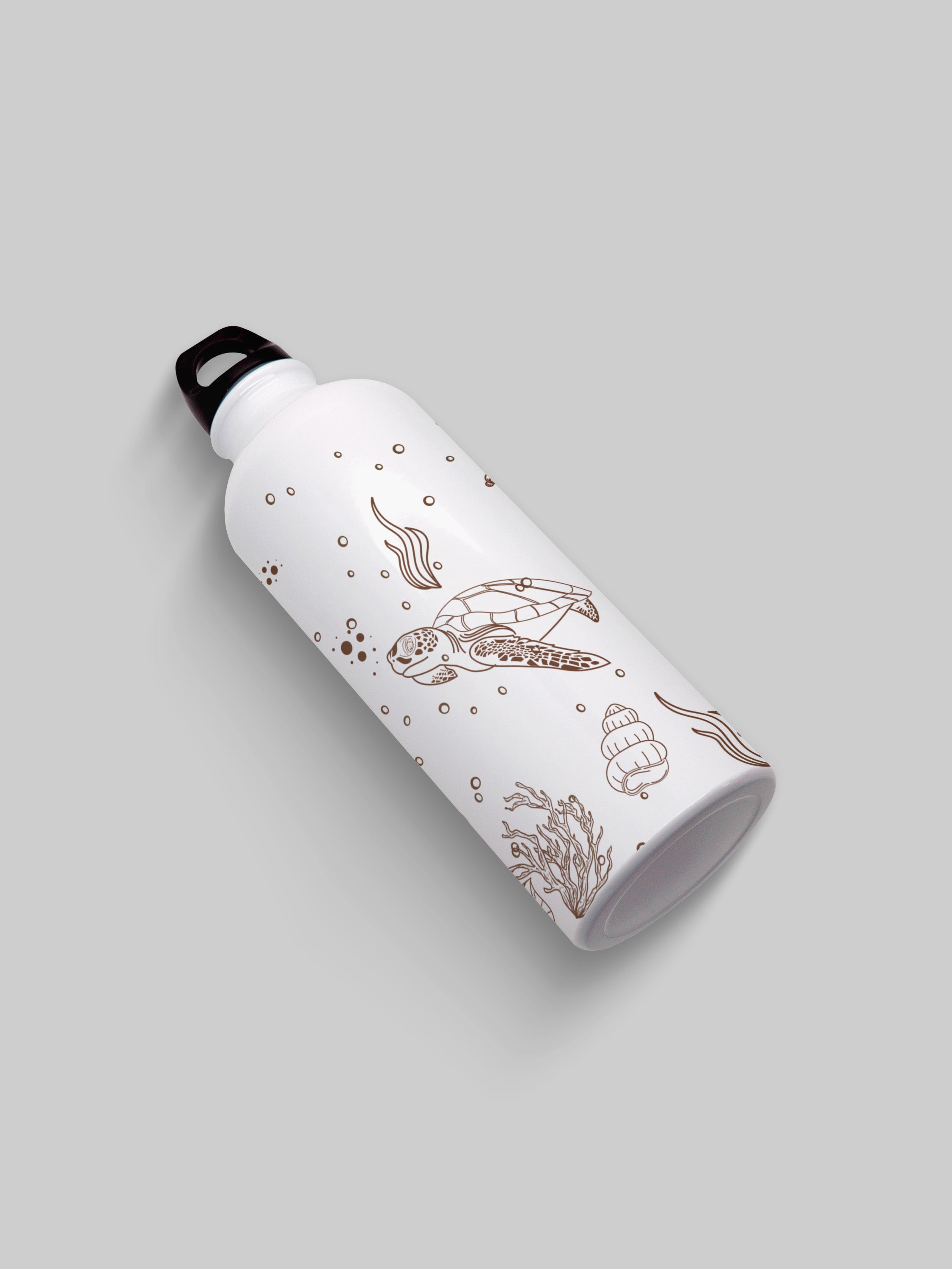 Underwater Pattern Graphic Metal Bottle