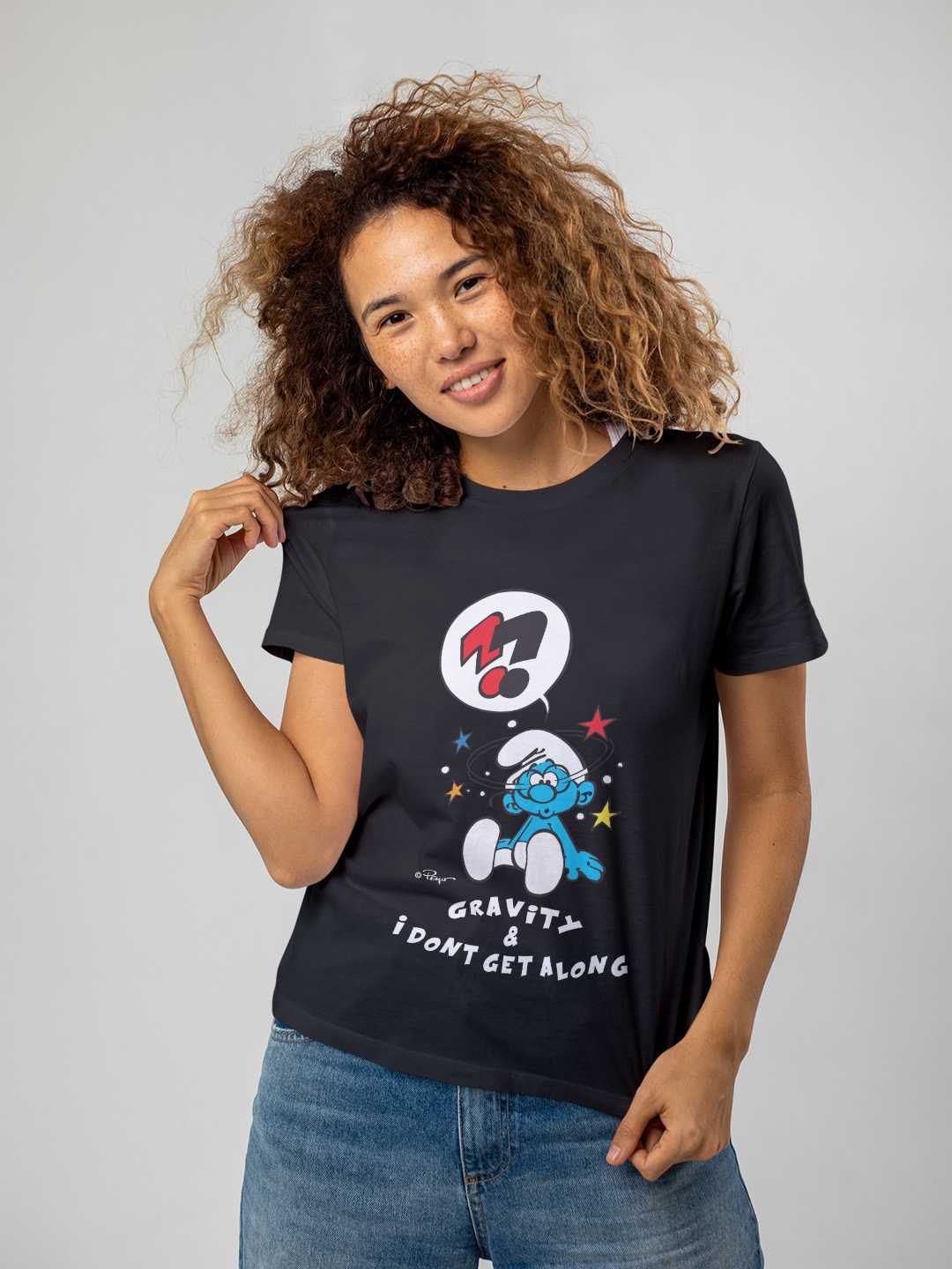 Confused Smurf Regular Graphic Tee