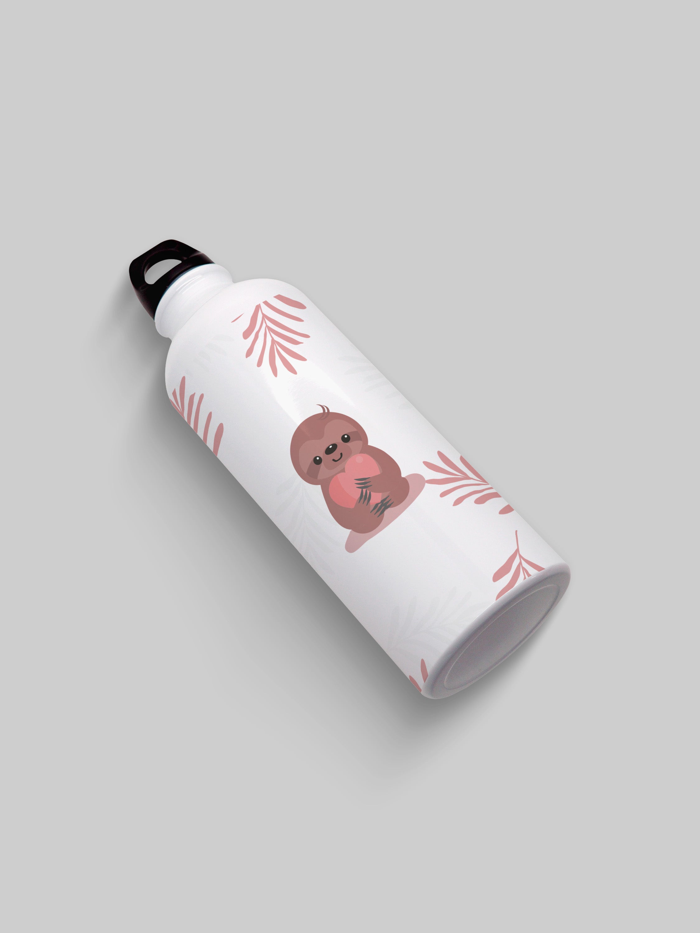 Sloth Pattern Graphic Metal Bottle