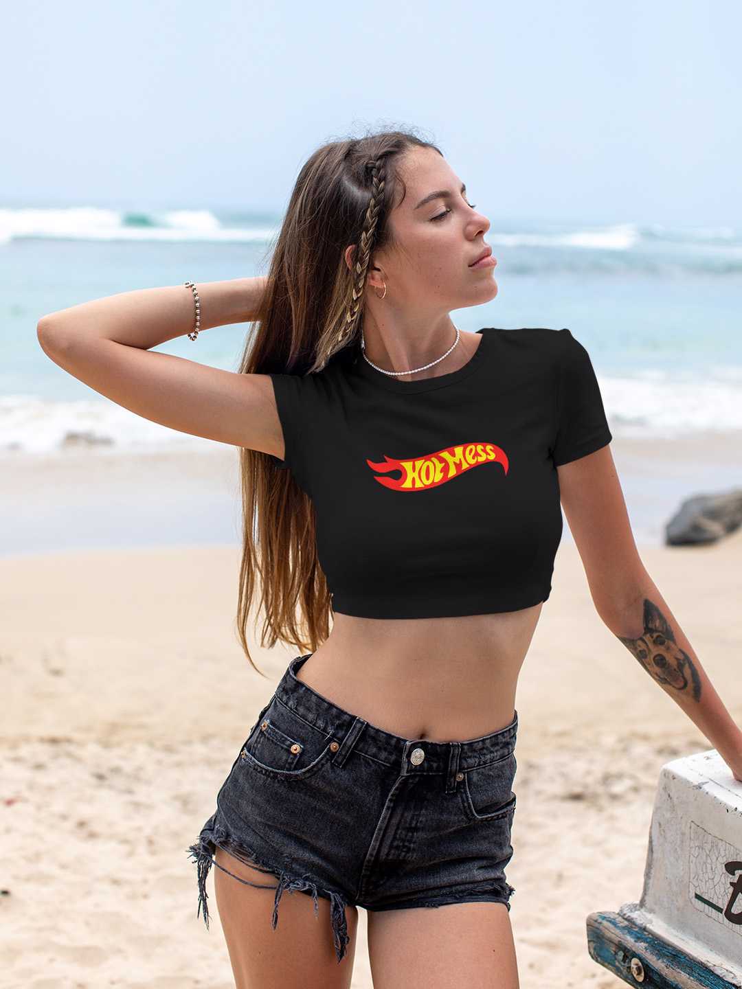 Hot Mess Graphic Baby Tee