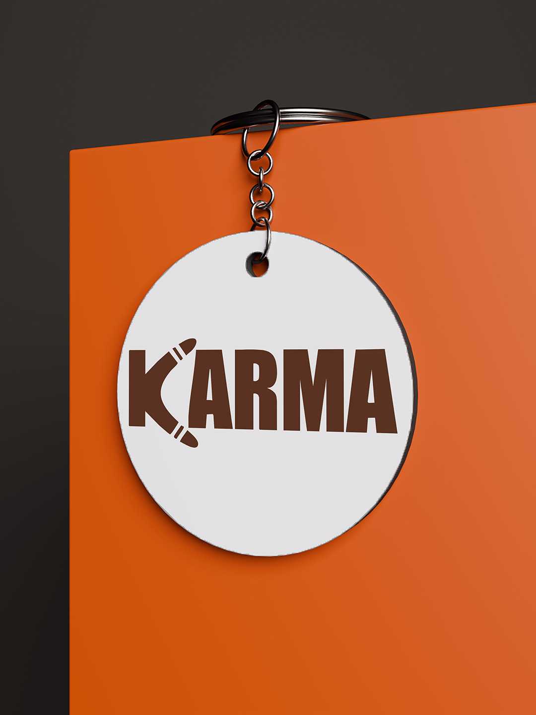 Karma Graphic Keychain