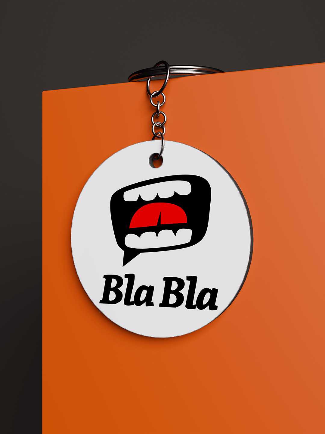 Blah Blah Graphic Keychain