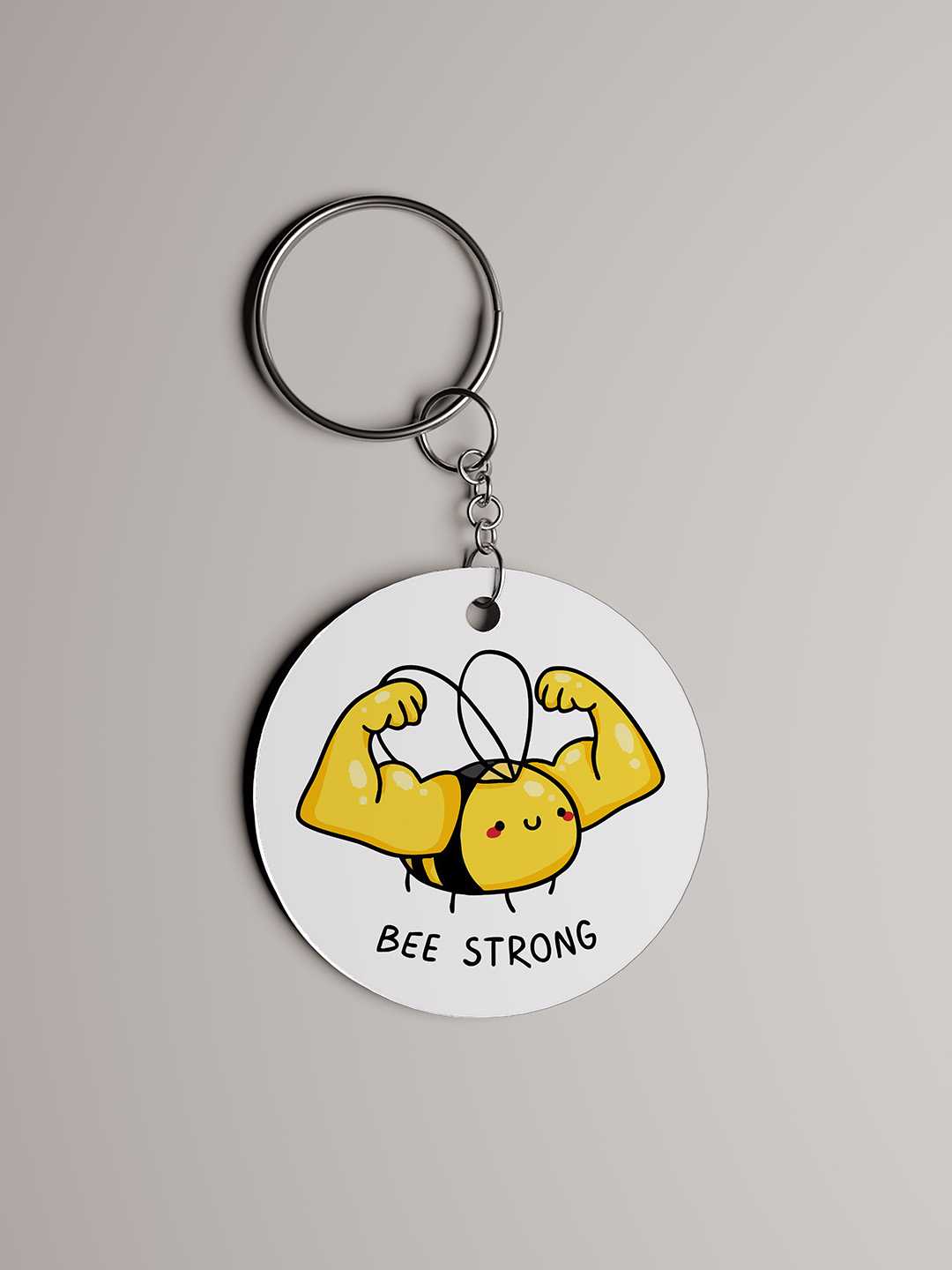 Bee Strong Graphic Keychain