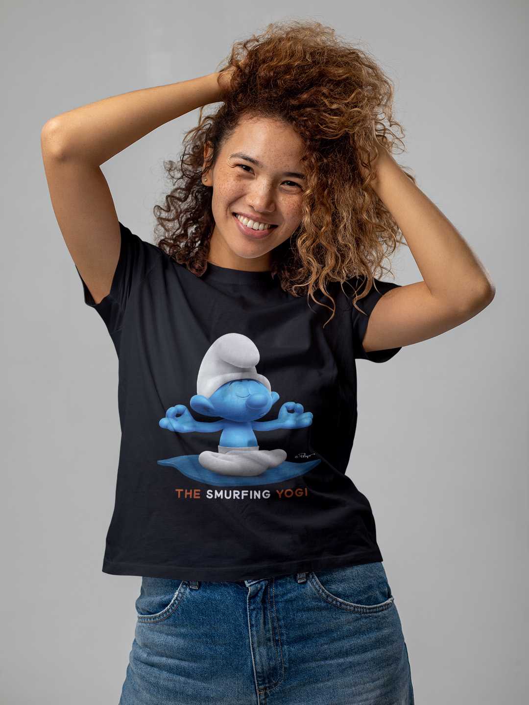 The Smurfing Yogi Regular Graphic Tee