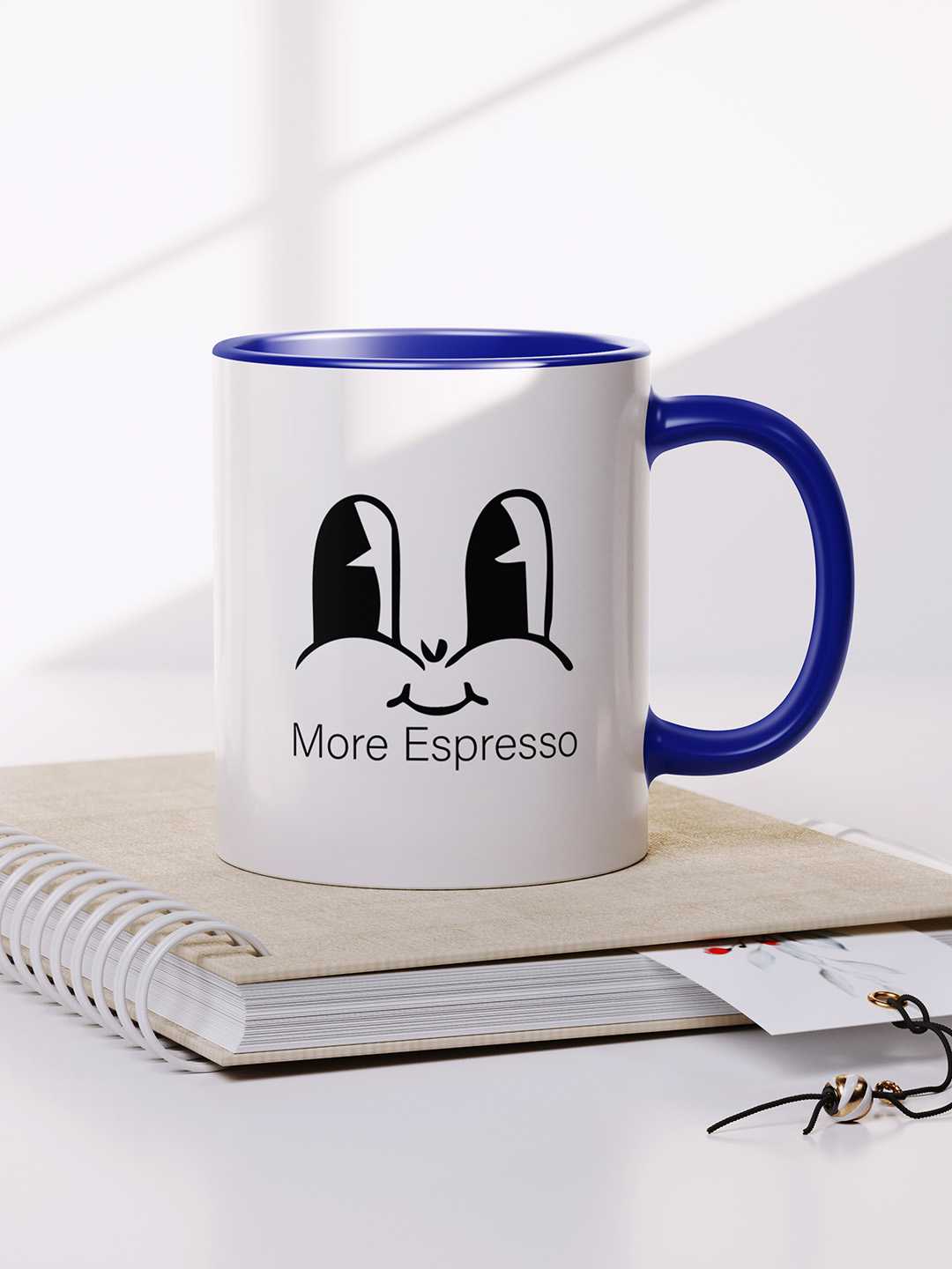 MORE ESPRESSO Graphic Printed Ceramic Mug