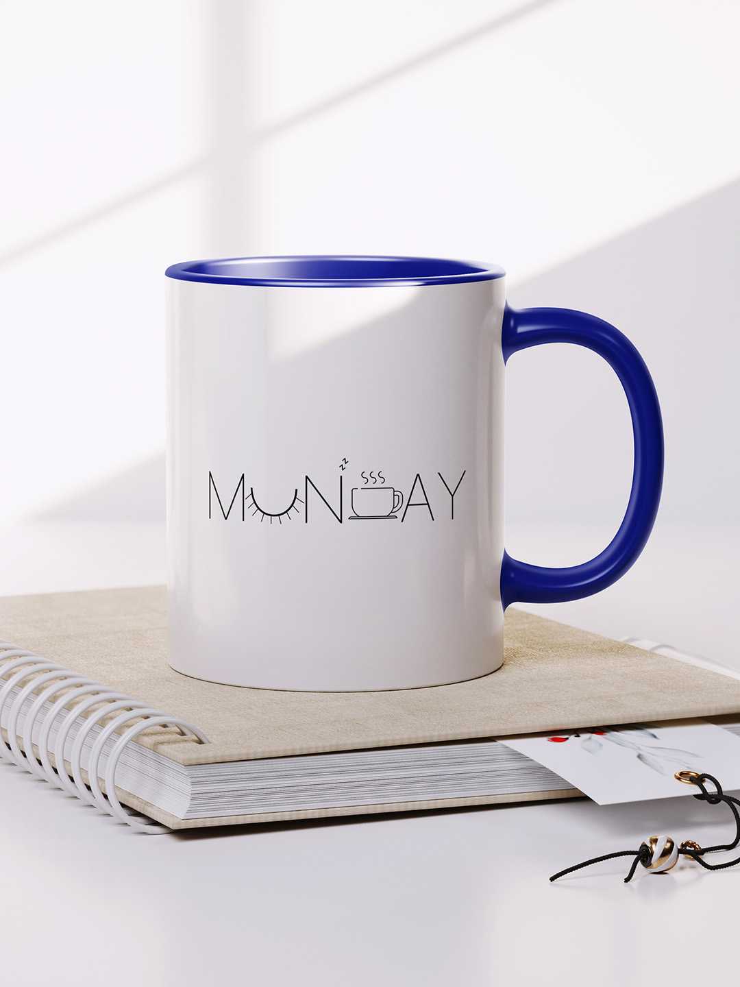 MONDAY Graphic Printed Ceramic Mug