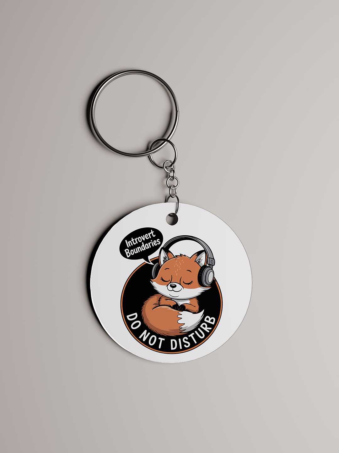 DND Fox Graphic Keychain