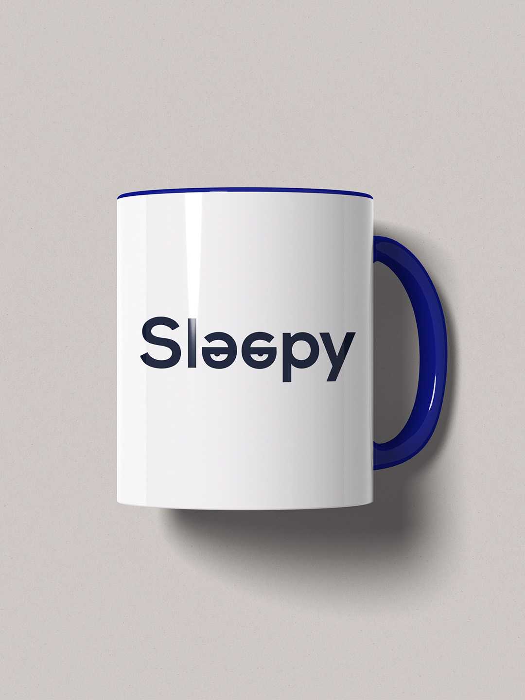 SLEEPY Graphic Printed Ceramic Mug