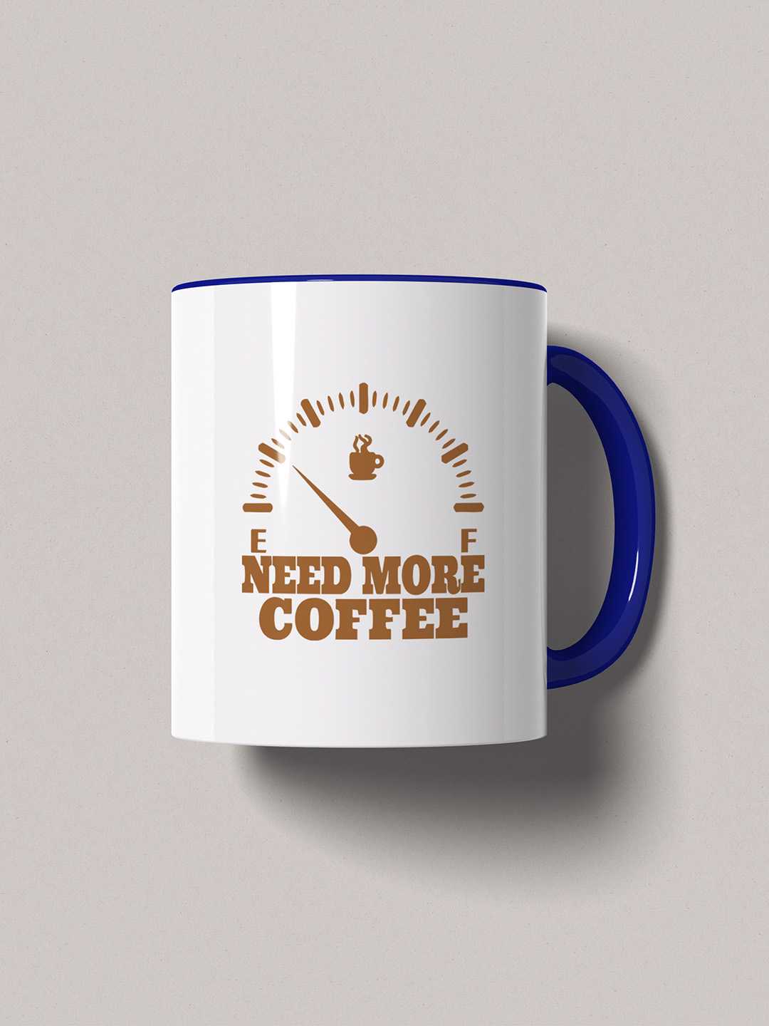 NEED MORE COFFEE Graphic Printed Ceramic Mug
